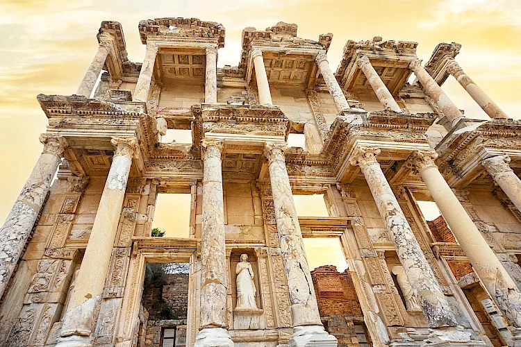 Exploring the Ancient Library of Celsus in Ephesus